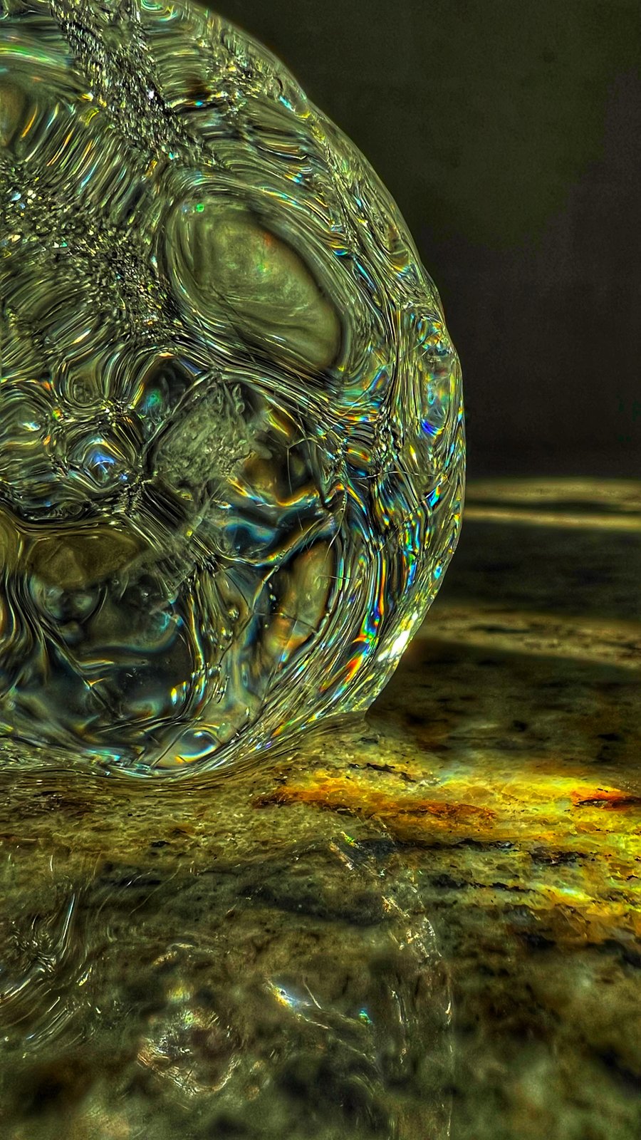 Water sphere, iridescent