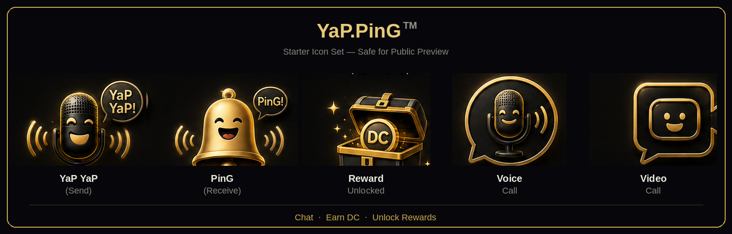 YaP.PinG™ starter icon set